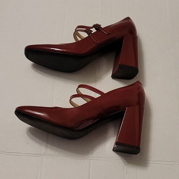 BRAND NEW MARC FISHER DOUBLE-STRAP BLOCK-HEEL PUMPS - Picture 13 of 16